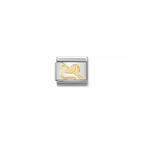 Nomination Composable Gold Riding Hat & Crop Link ~ 030106/18