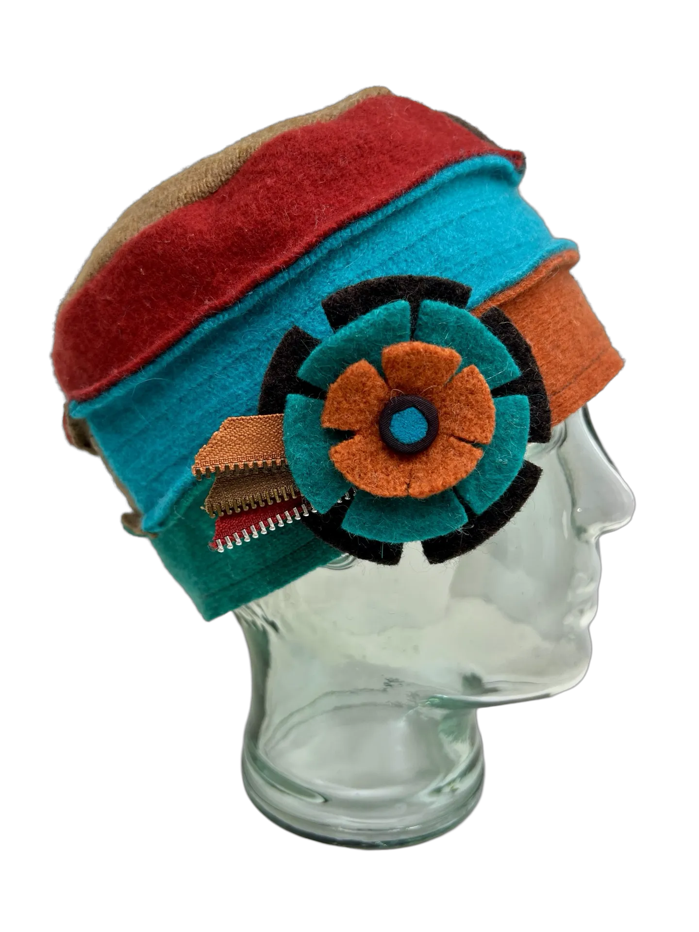 One of a kind Cloche Hat 115