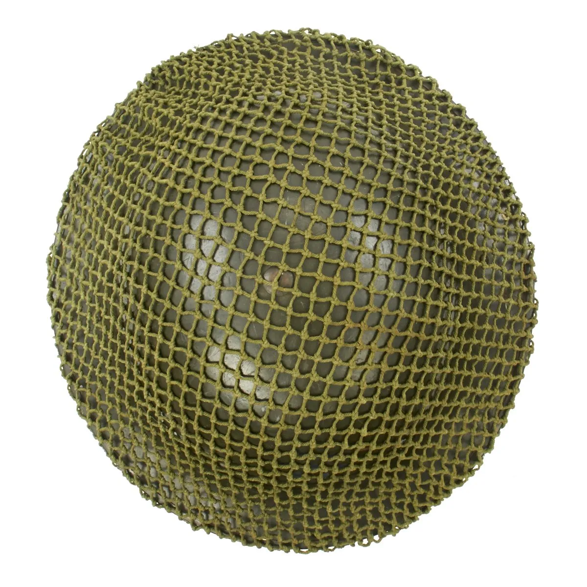 Original Canadian WWII Brodie MkII Steel Helmet with Net with size 6 7/8 liner - Dated 1942
