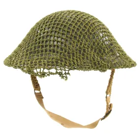 Original Canadian WWII Brodie MkII Steel Helmet with Net with size 6 7/8 liner - Dated 1942