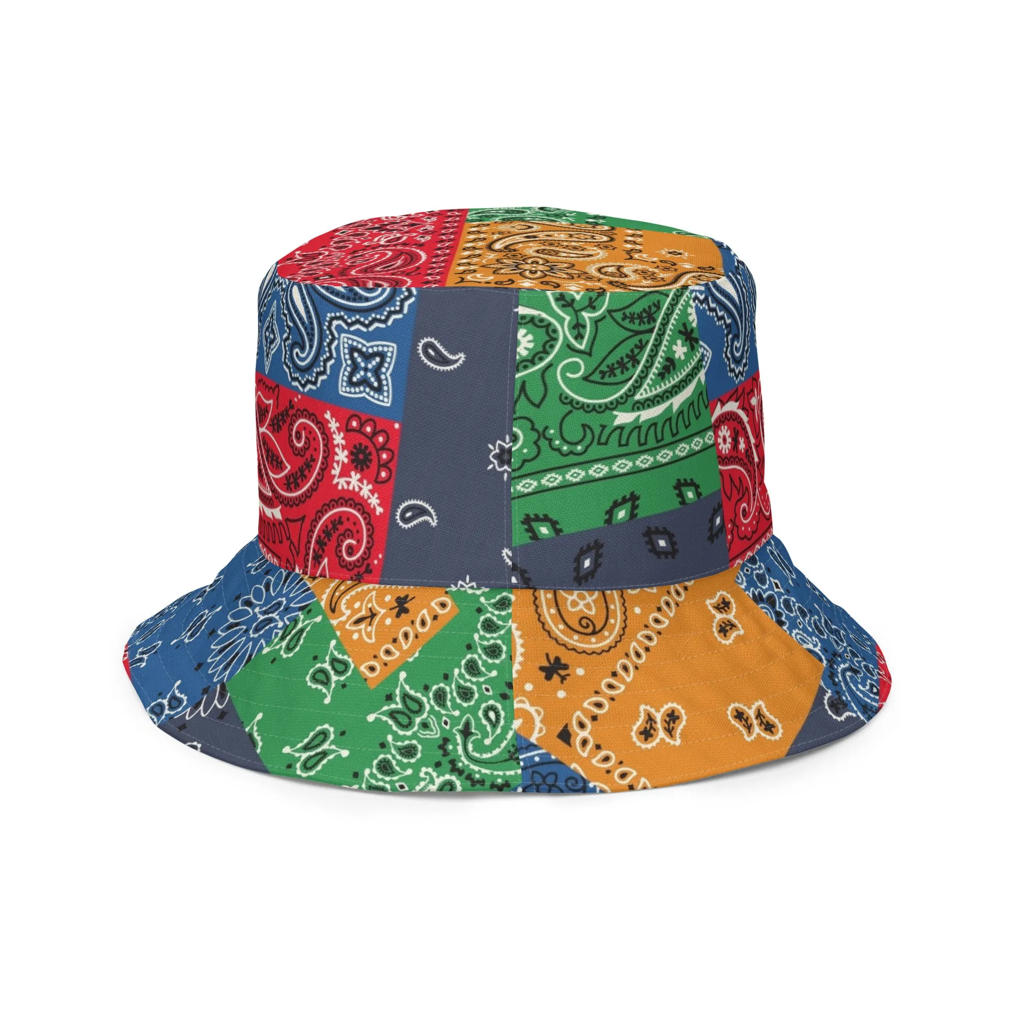 Paisley Bandana Reversible bucket hat
