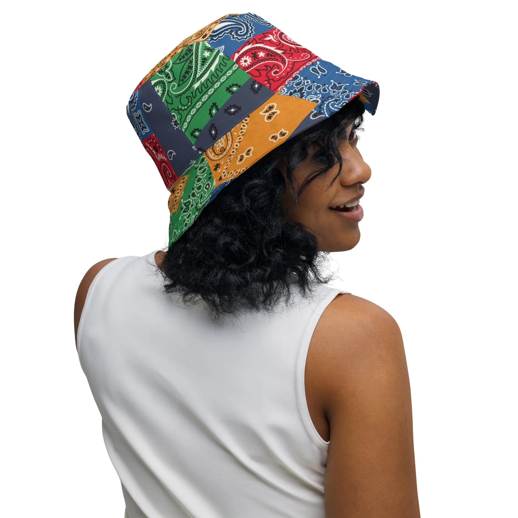 Paisley Bandana Reversible bucket hat