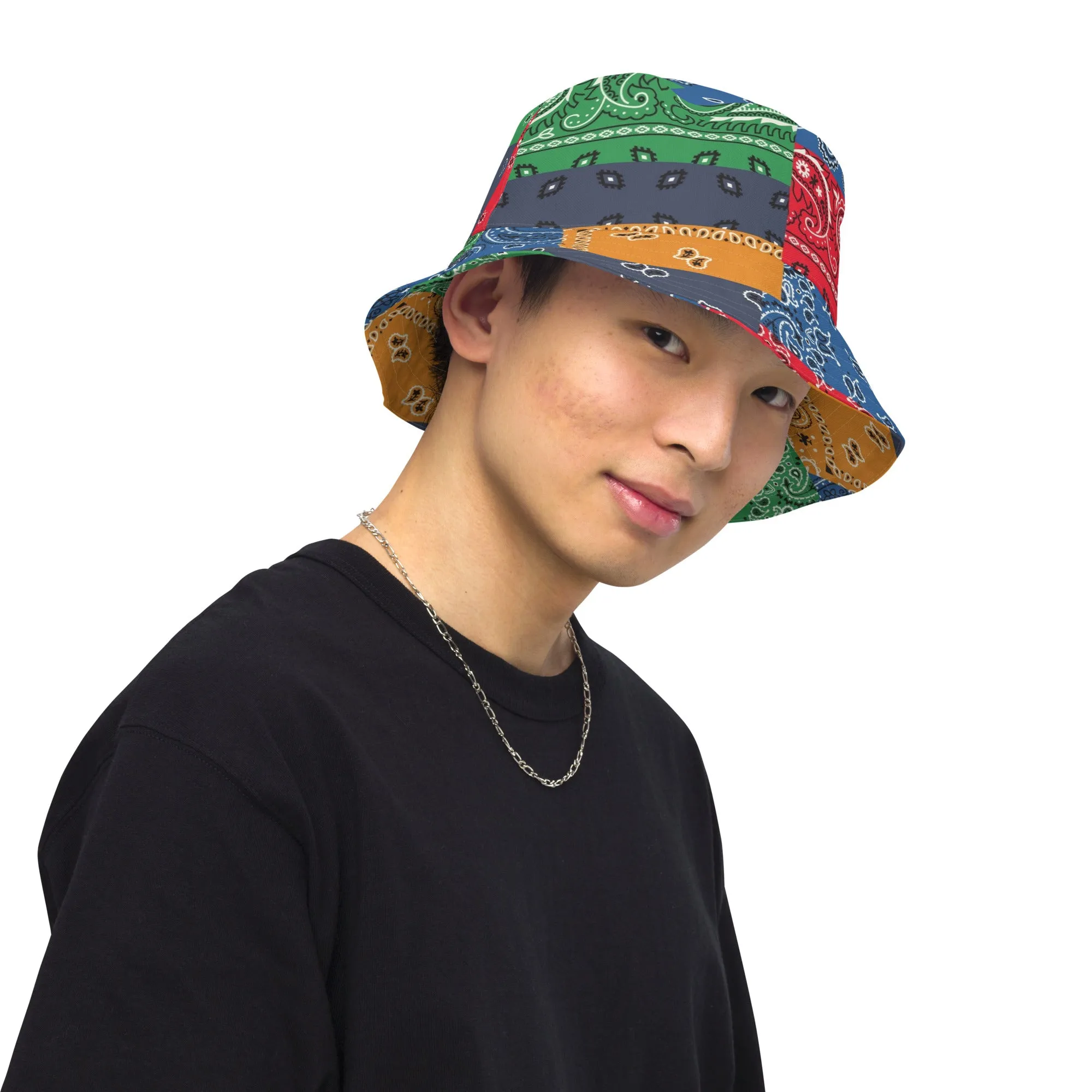 Paisley Bandana Reversible bucket hat