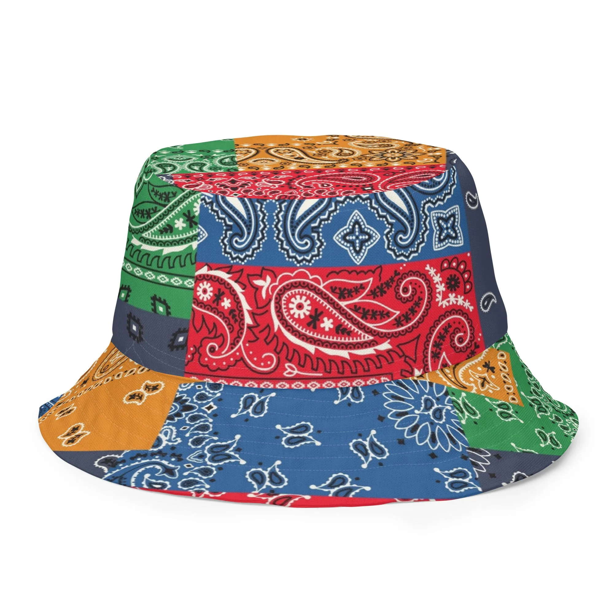 Paisley Bandana Reversible bucket hat