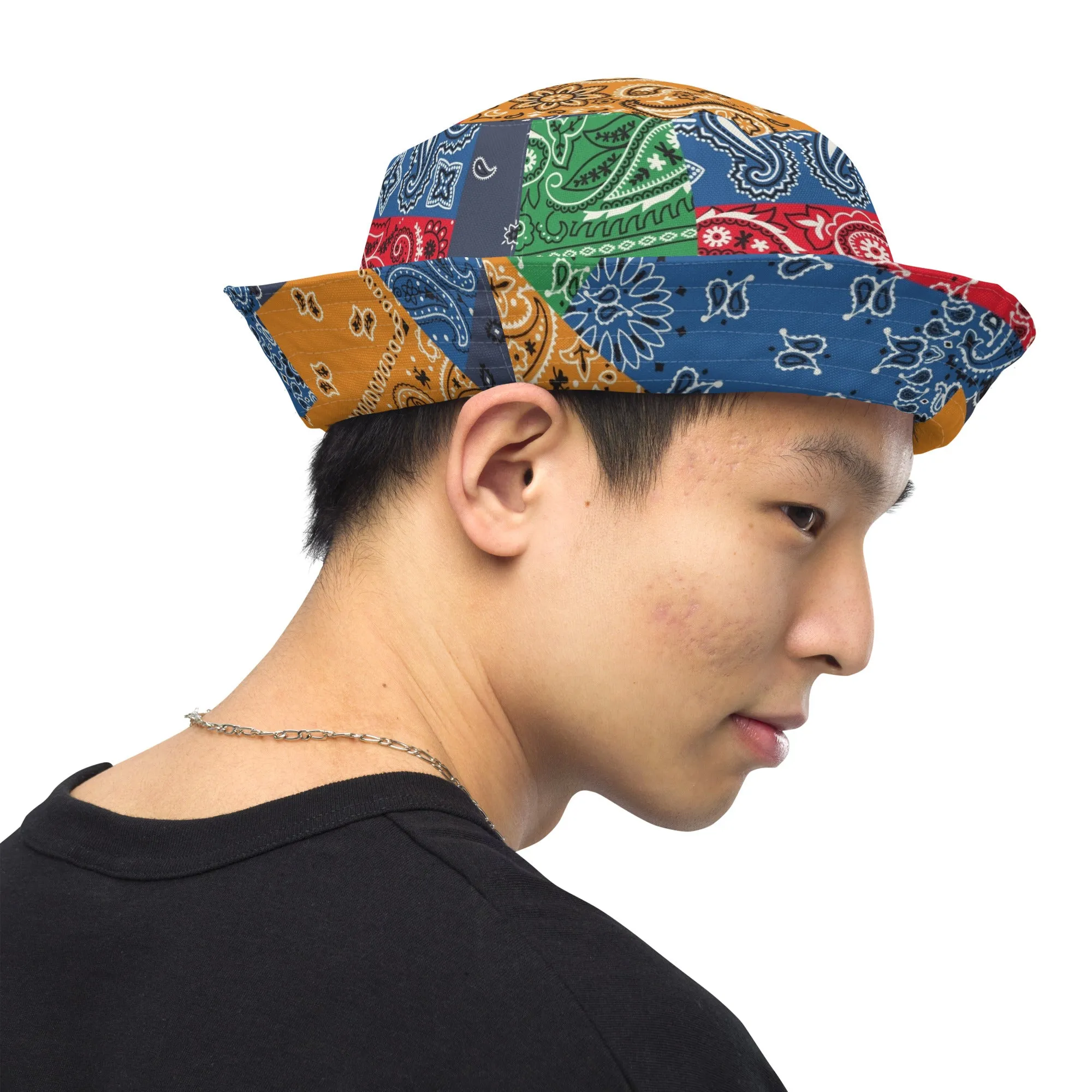 Paisley Bandana Reversible bucket hat