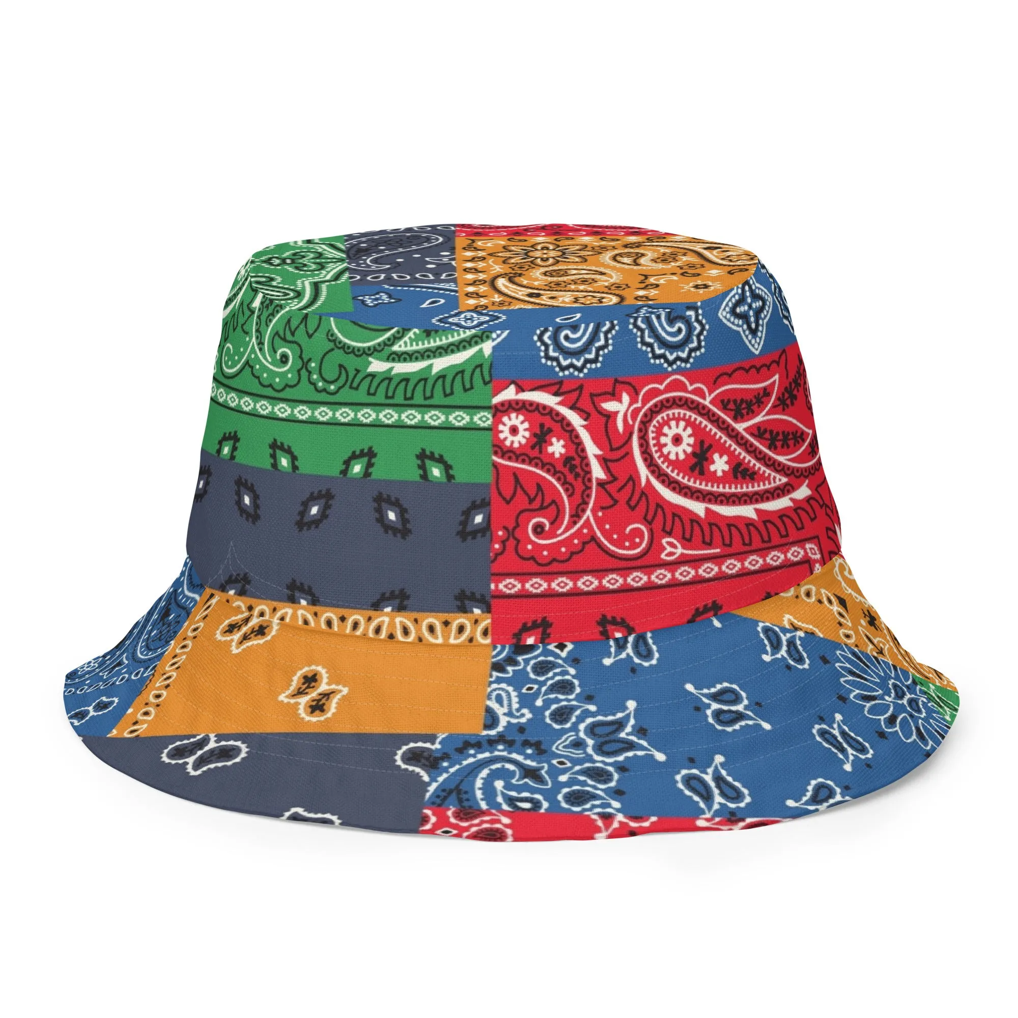 Paisley Bandana Reversible bucket hat