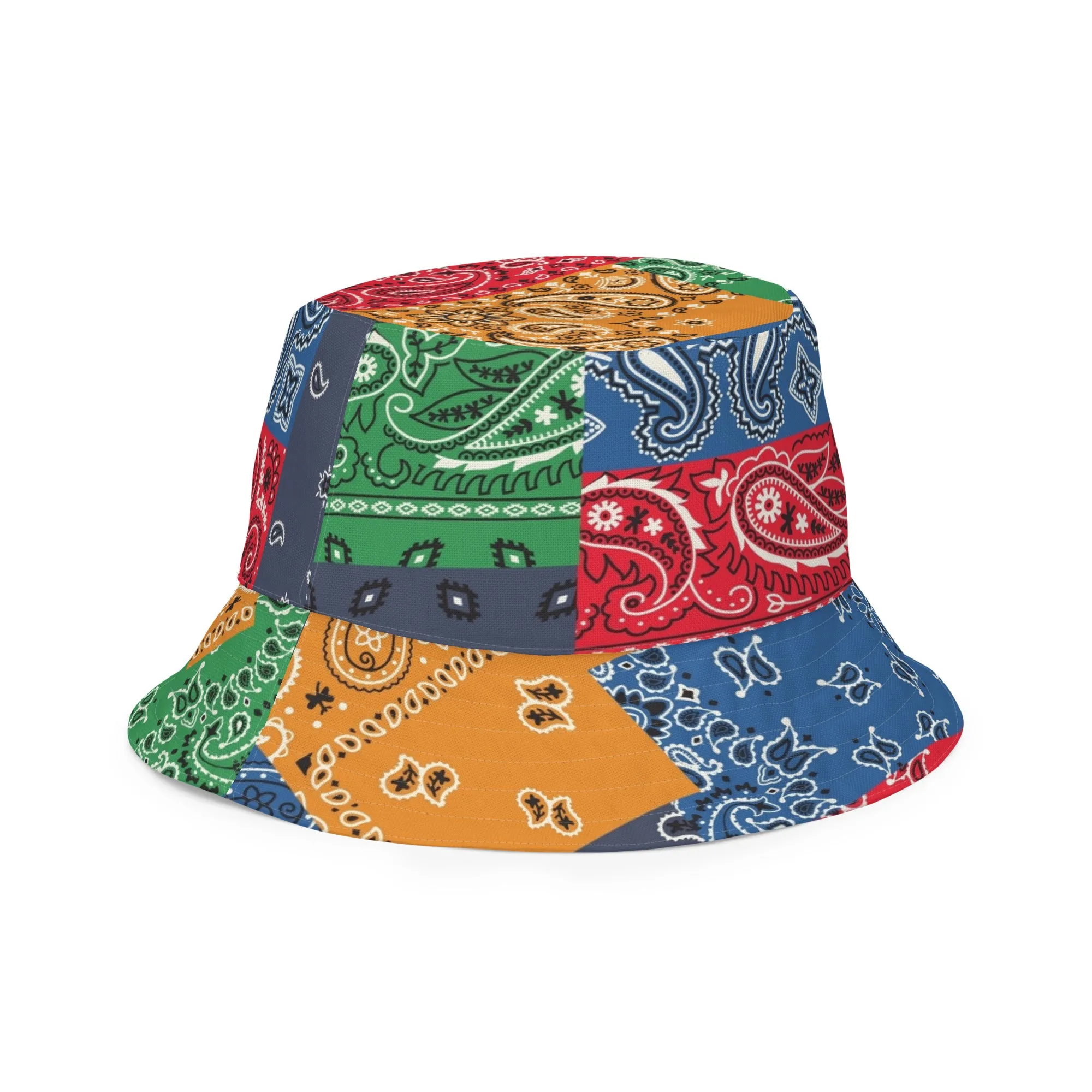 Paisley Bandana Reversible bucket hat