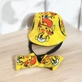 Picachu Kids Bucket Hat with Moving Ears