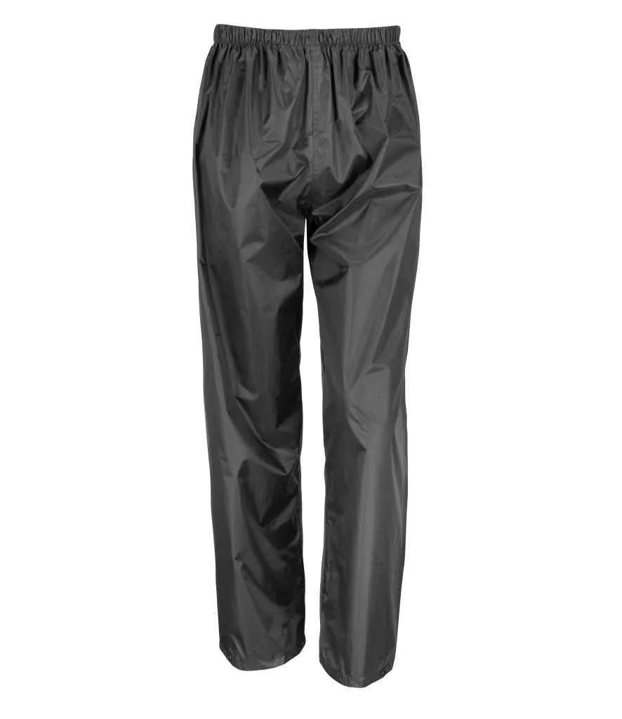 Result Core Kids Waterproof Overtrousers | Black