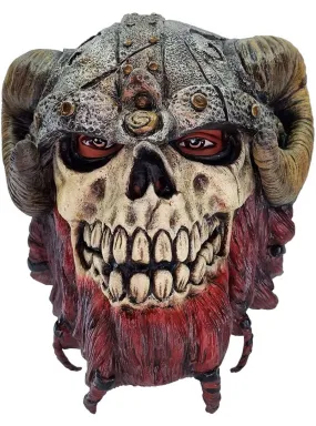 Skeleton Viking Full Head Deluxe Latex Costume Mask
