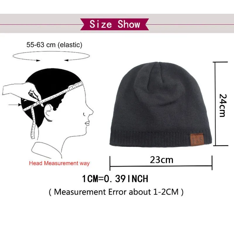 Skullies Beanies Men Knitted Hat Winter Hats For Men Women Cap Winter Beanie Hat Gorro Thick Warm Bonnet Men's Winter Cap