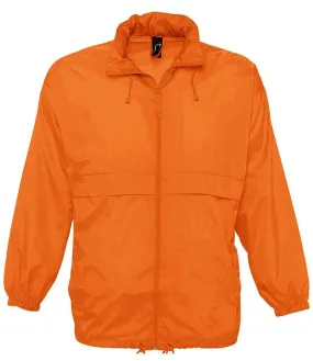 SOL'S Unisex Surf Windbreaker Jacket | Orange