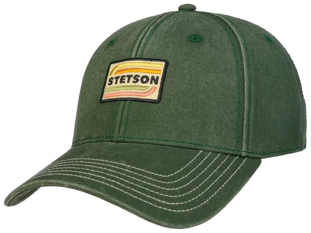 Stetson Men&#x27;s Baseball Cap Cotton Washed Green | Buy Stetson Men&#x27;s Baseball Cap Cotton Washed Green here | Outnorth