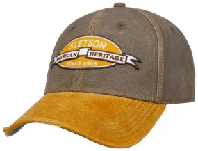 Stetson Men&#x27;s Baseball Cap Vintage Distressed Olive/Yellow | Buy Stetson Men&#x27;s Baseball Cap Vintage Distressed Olive/Yellow here | Outnorth
