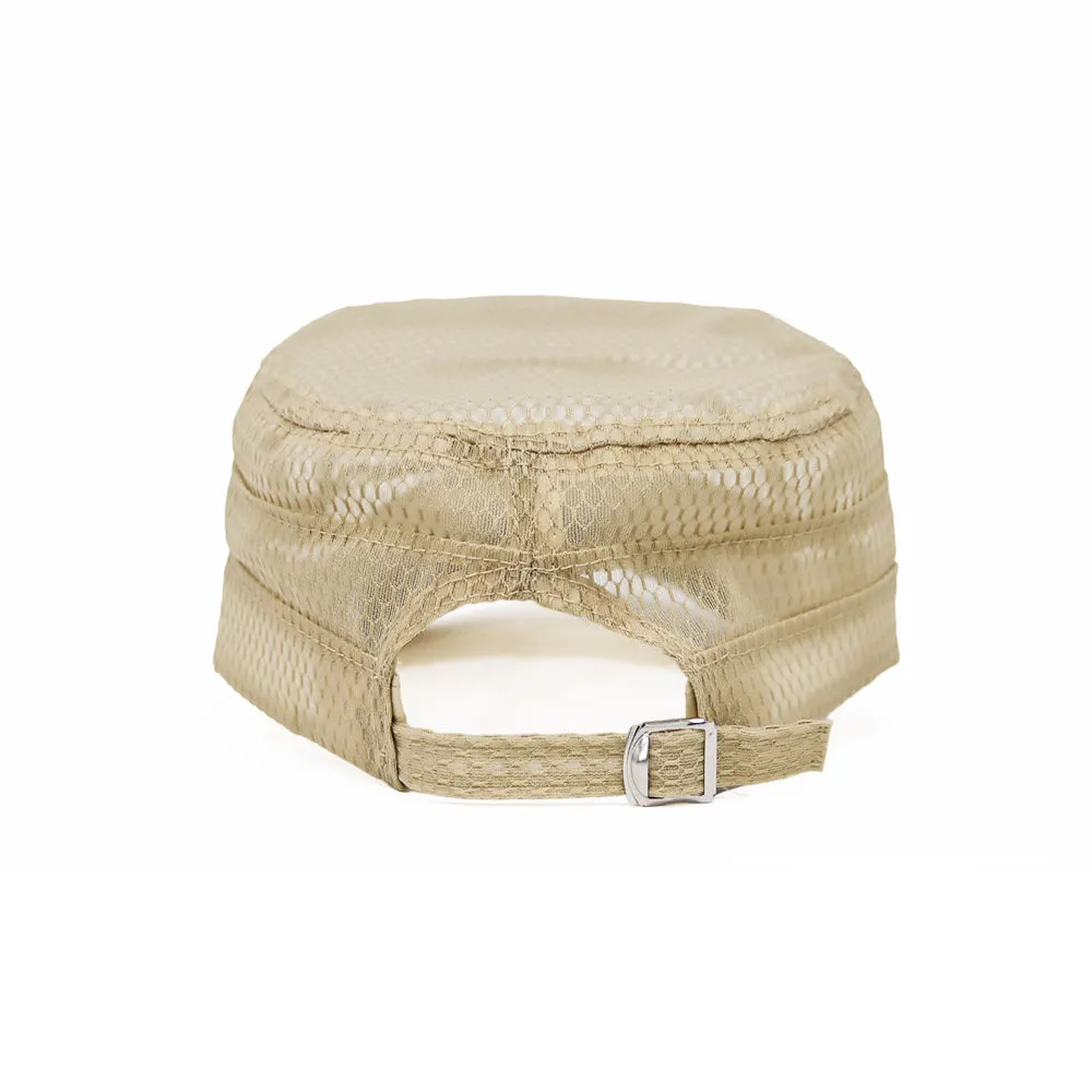 Summer Breathable Cadet Hat Basic Mesh Military Army Cap YZ40117