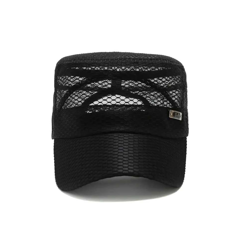Summer Breathable Cadet Hat Basic Mesh Military Army Cap YZ40117