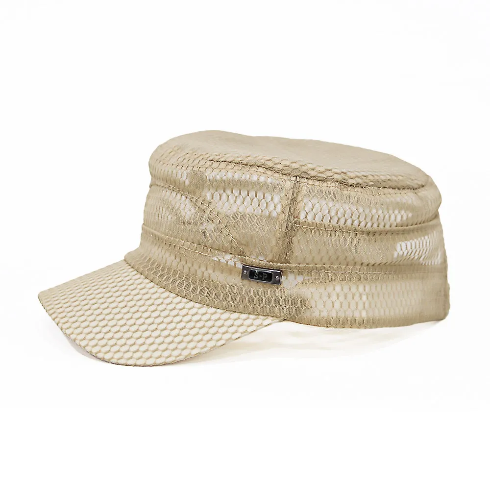 Summer Breathable Cadet Hat Basic Mesh Military Army Cap YZ40117