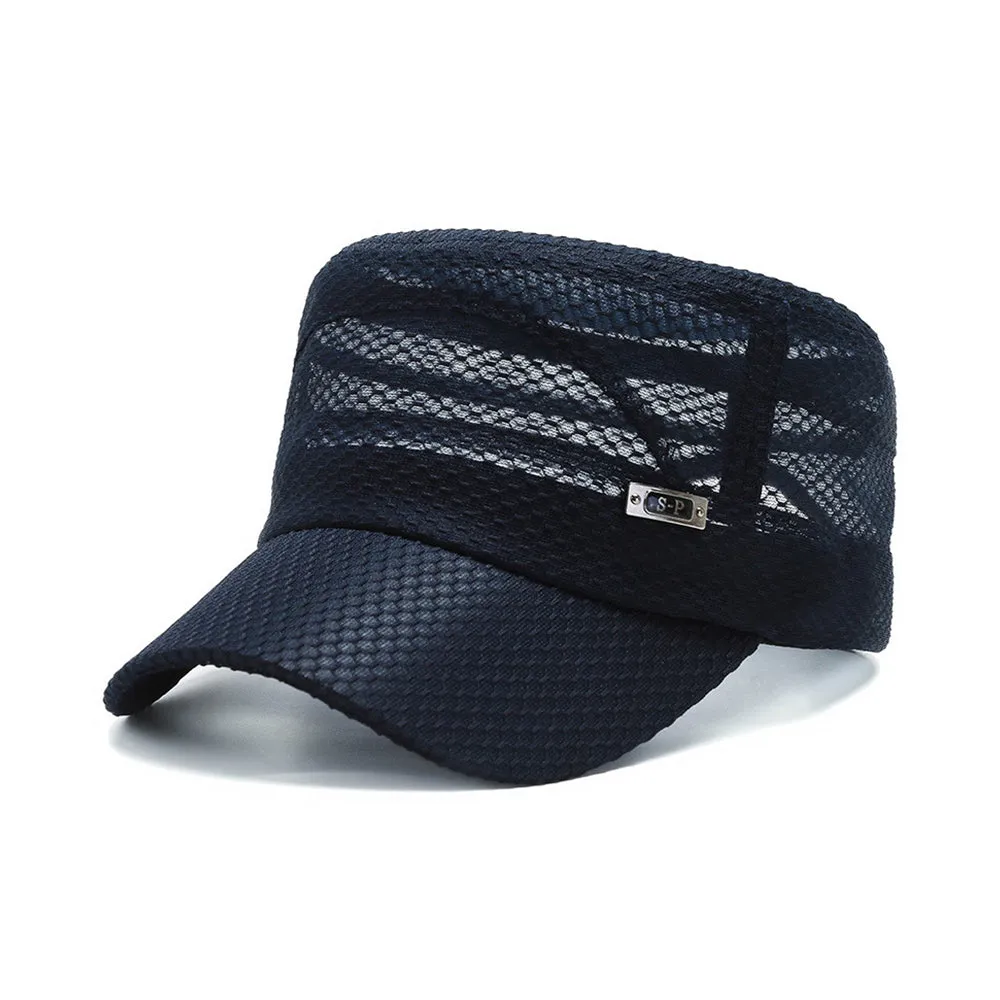 Summer Breathable Cadet Hat Basic Mesh Military Army Cap YZ40117