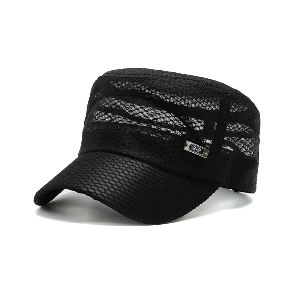 Summer Breathable Cadet Hat Basic Mesh Military Army Cap YZ40117
