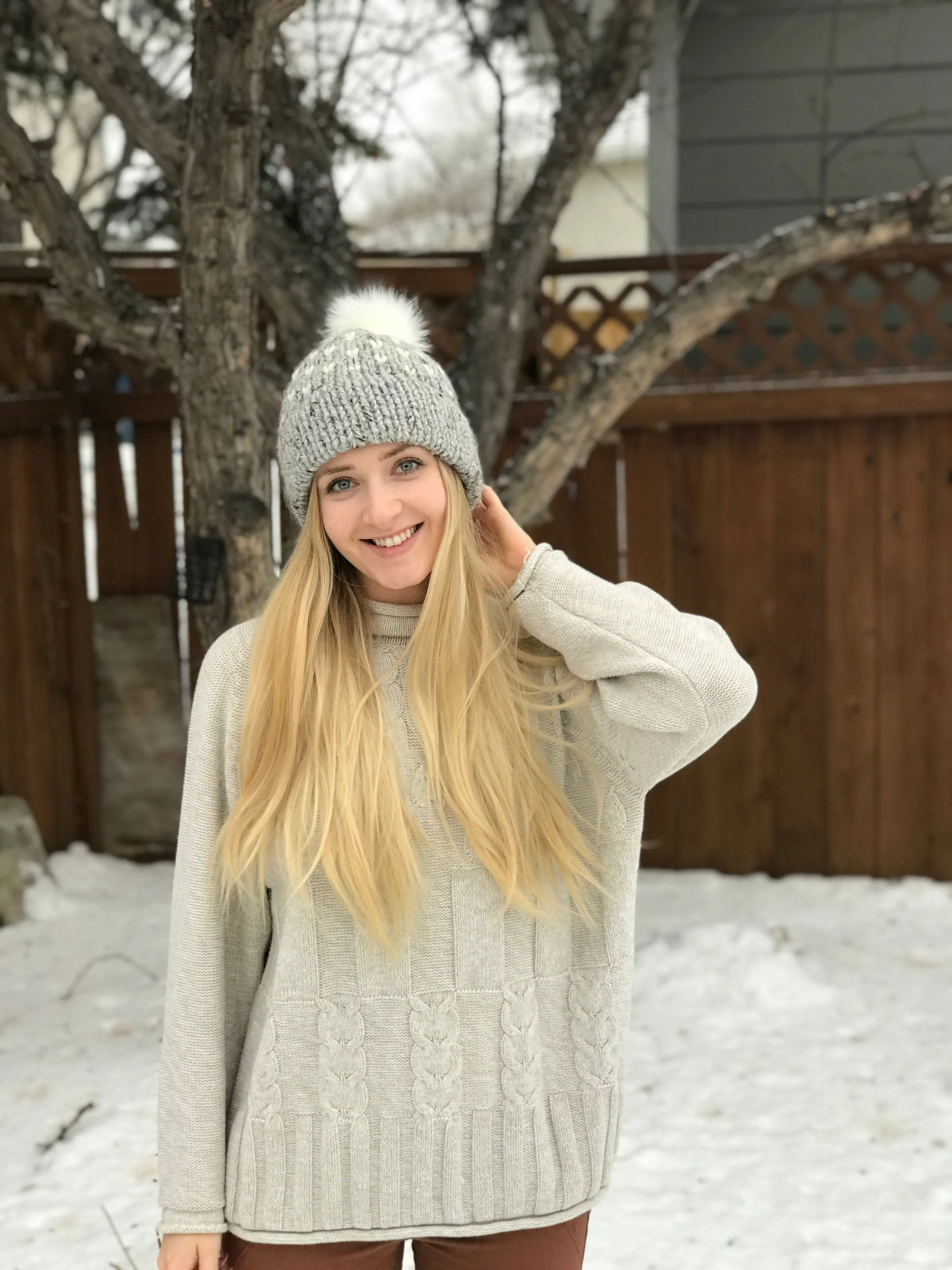Tiny Hearts Double Brim Knitting Pattern