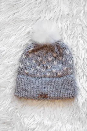Tiny Hearts Double Brim Knitting Pattern
