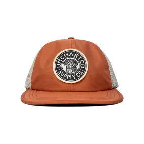 Trailblazer Performance Hat | Orange & Khaki