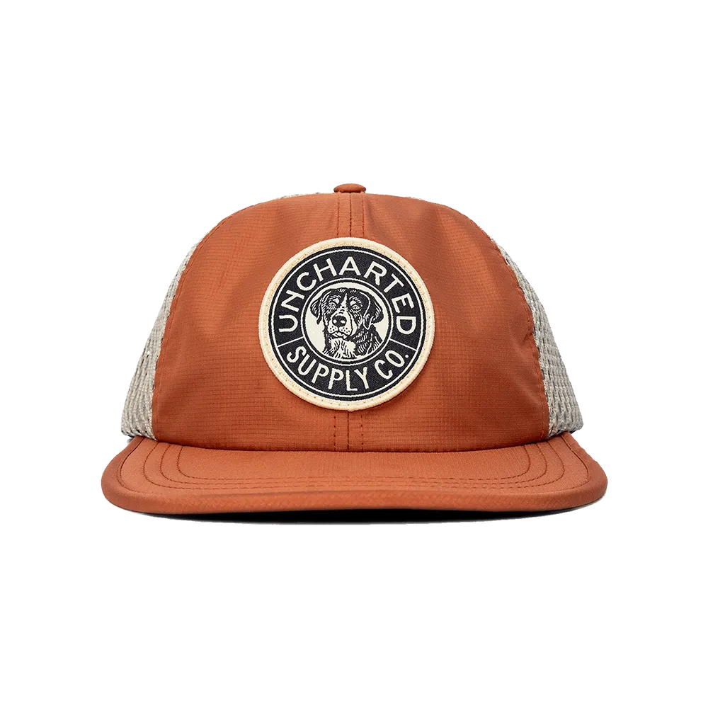 Trailblazer Performance Hat | Orange & Khaki