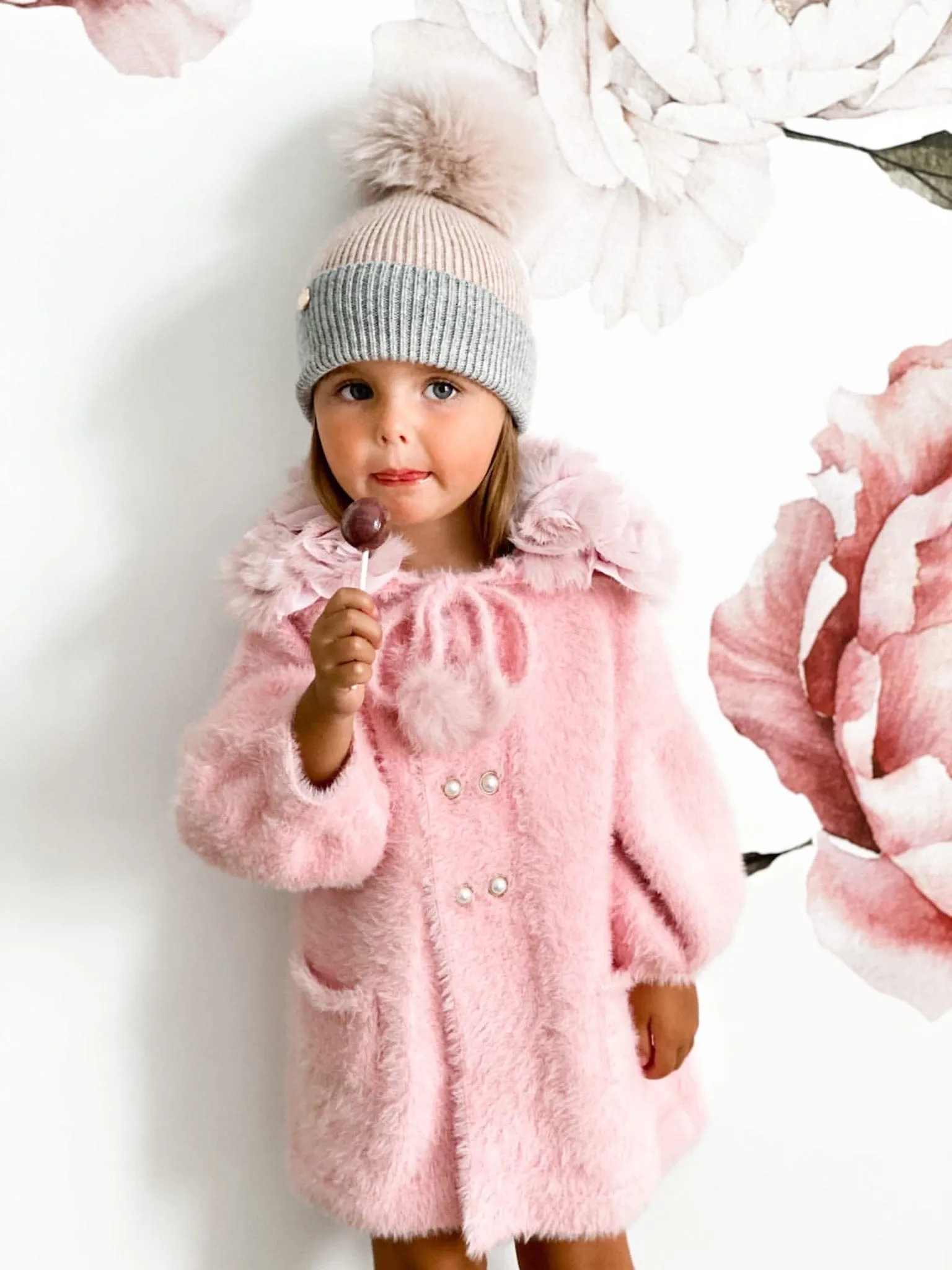 Two Toned Angora Hat