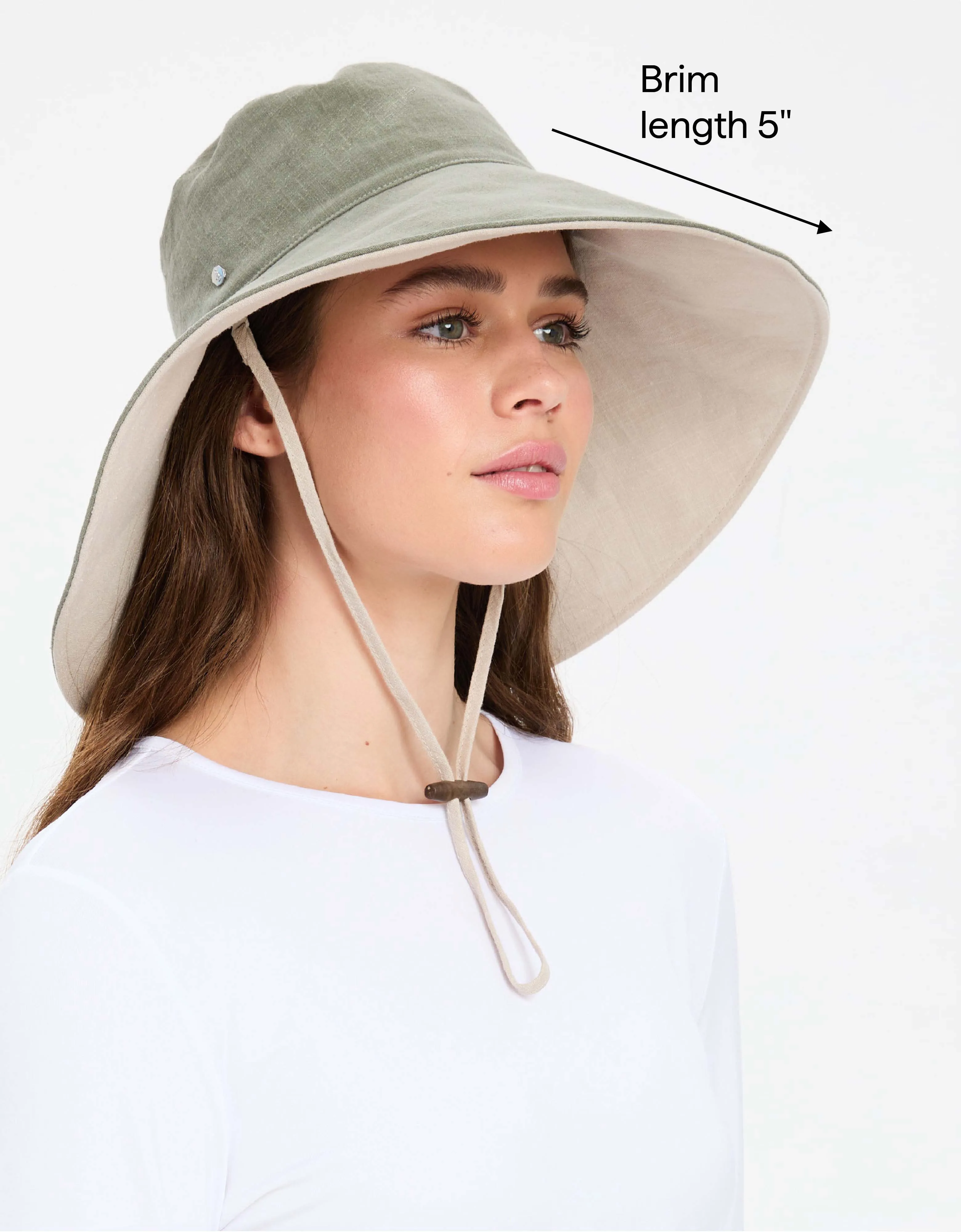 Ultra Wide Cotton Linen Hat UPF 50 