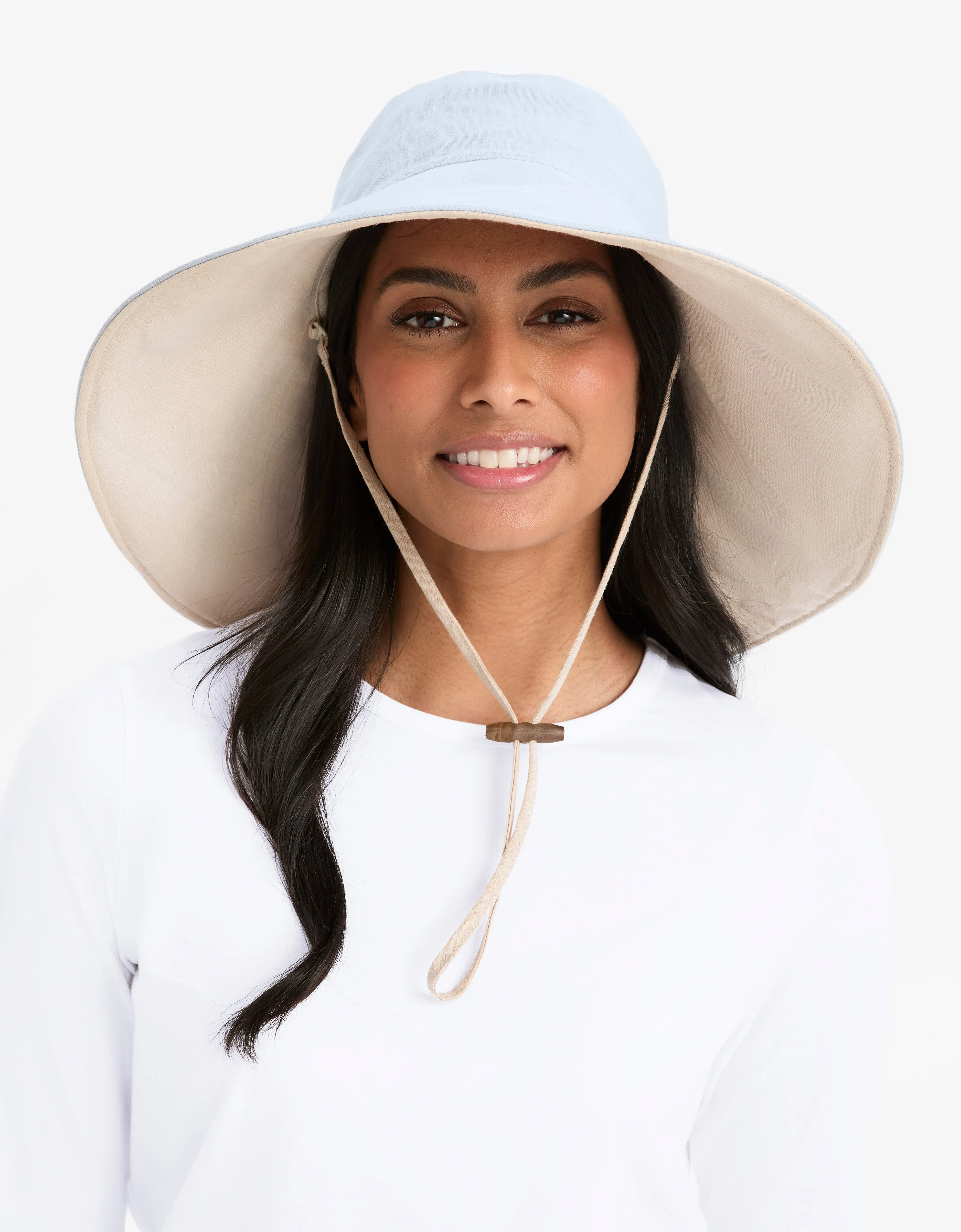 Ultra Wide Cotton Linen Hat UPF 50 
