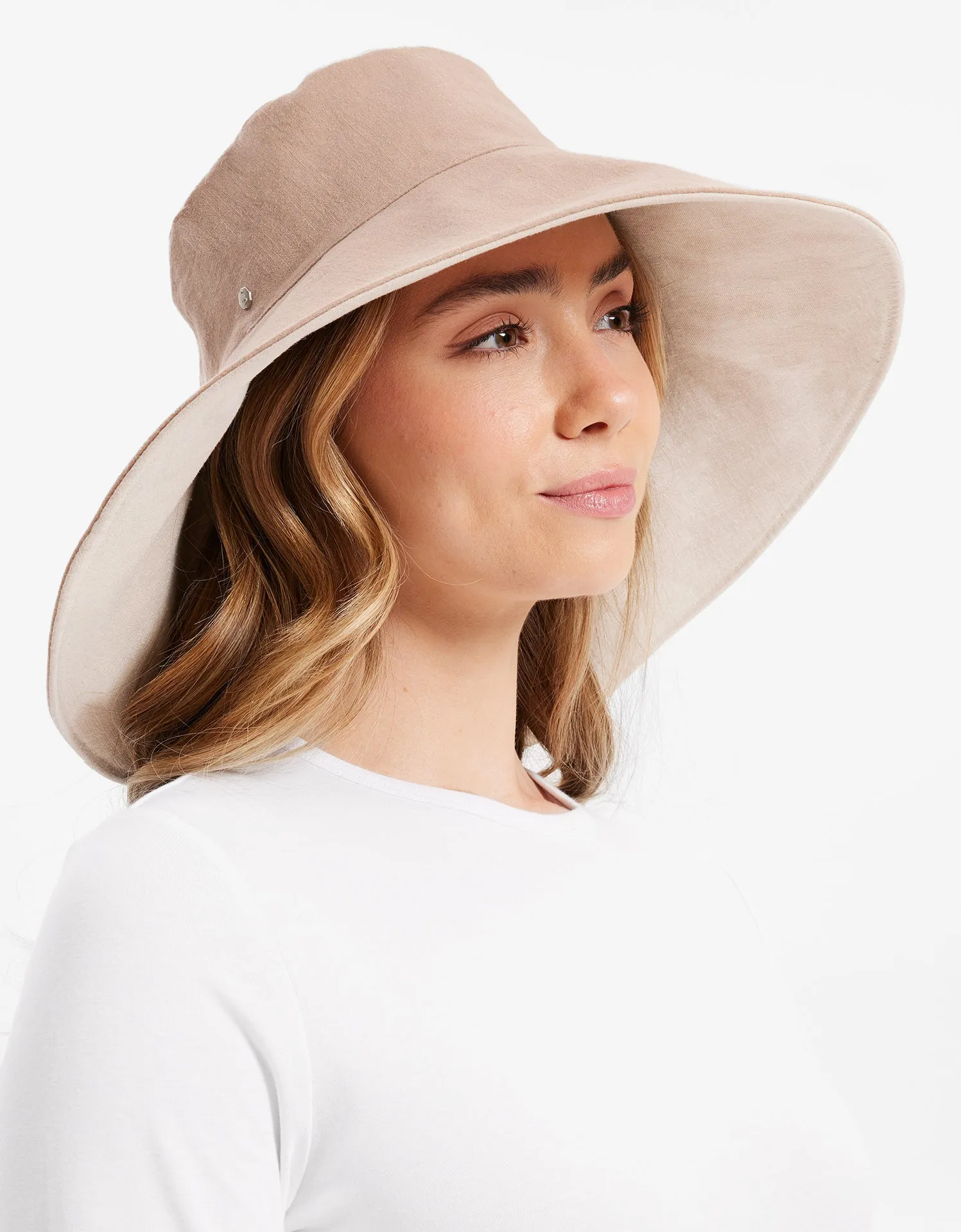 Ultra Wide Cotton Linen Hat UPF 50 