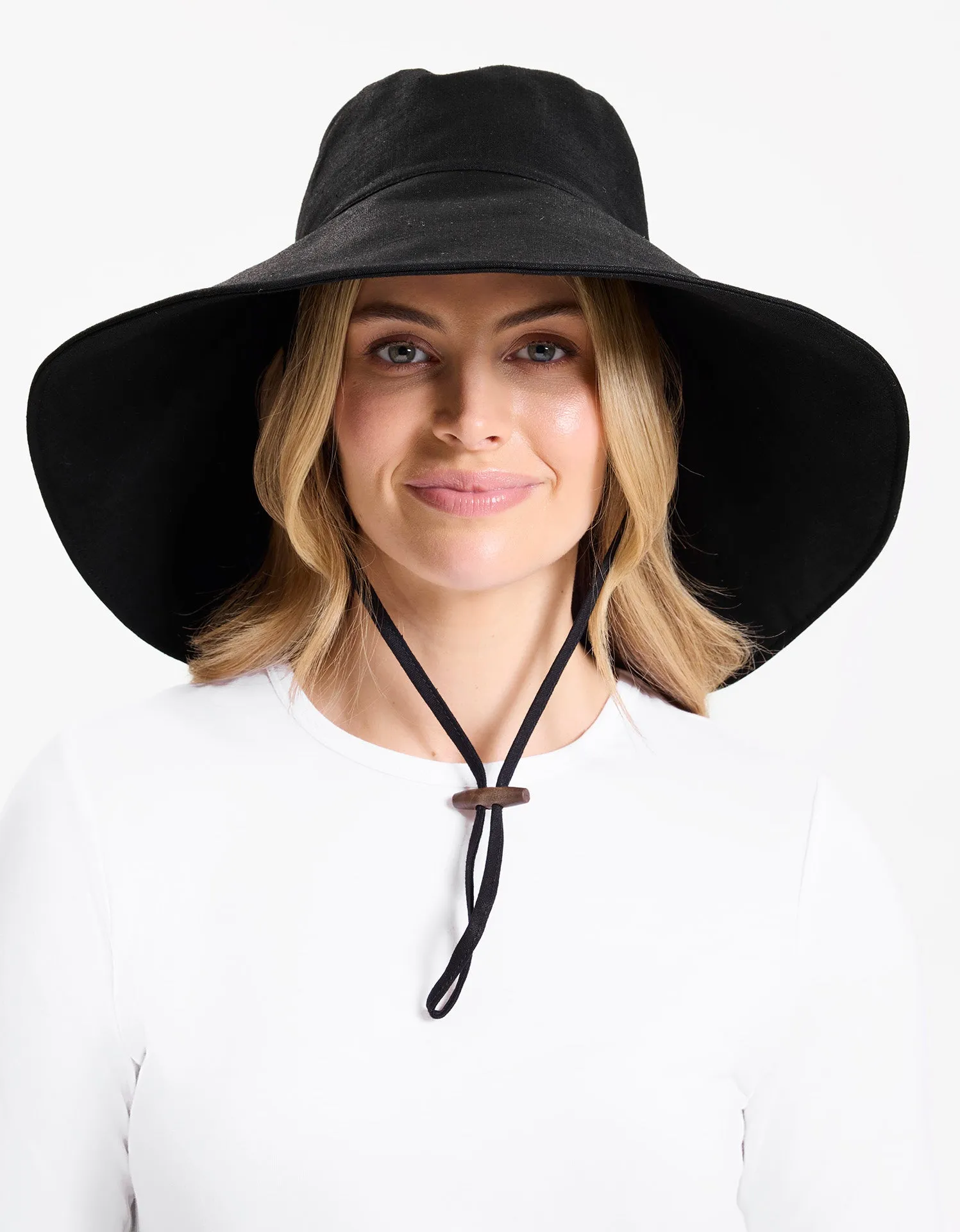 Ultra Wide Cotton Linen Hat UPF 50 