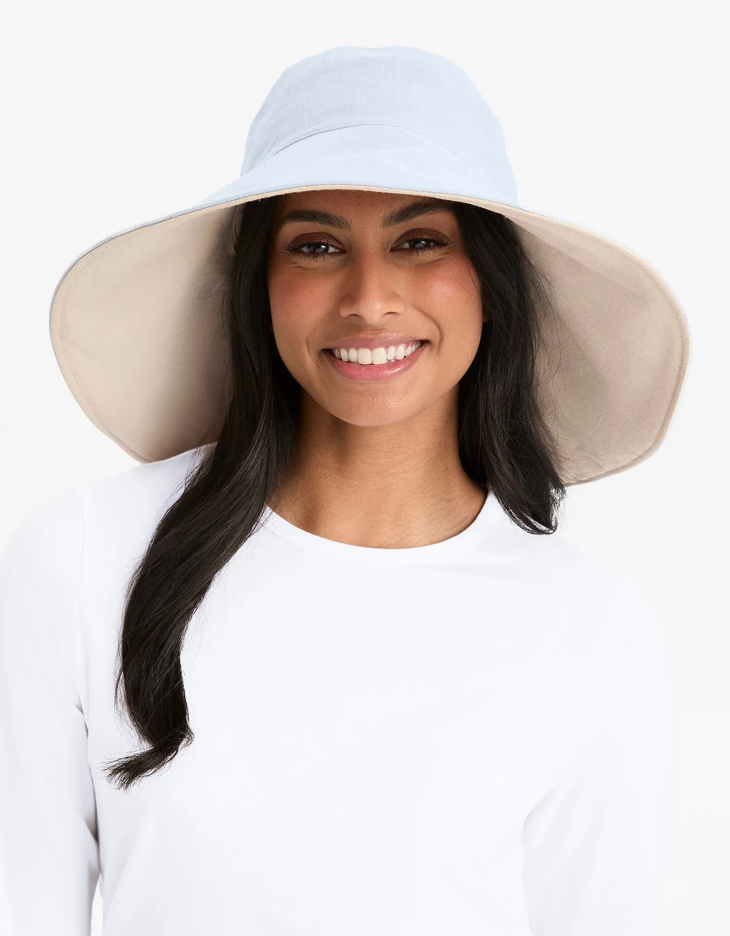 Ultra Wide Cotton Linen Hat UPF 50 