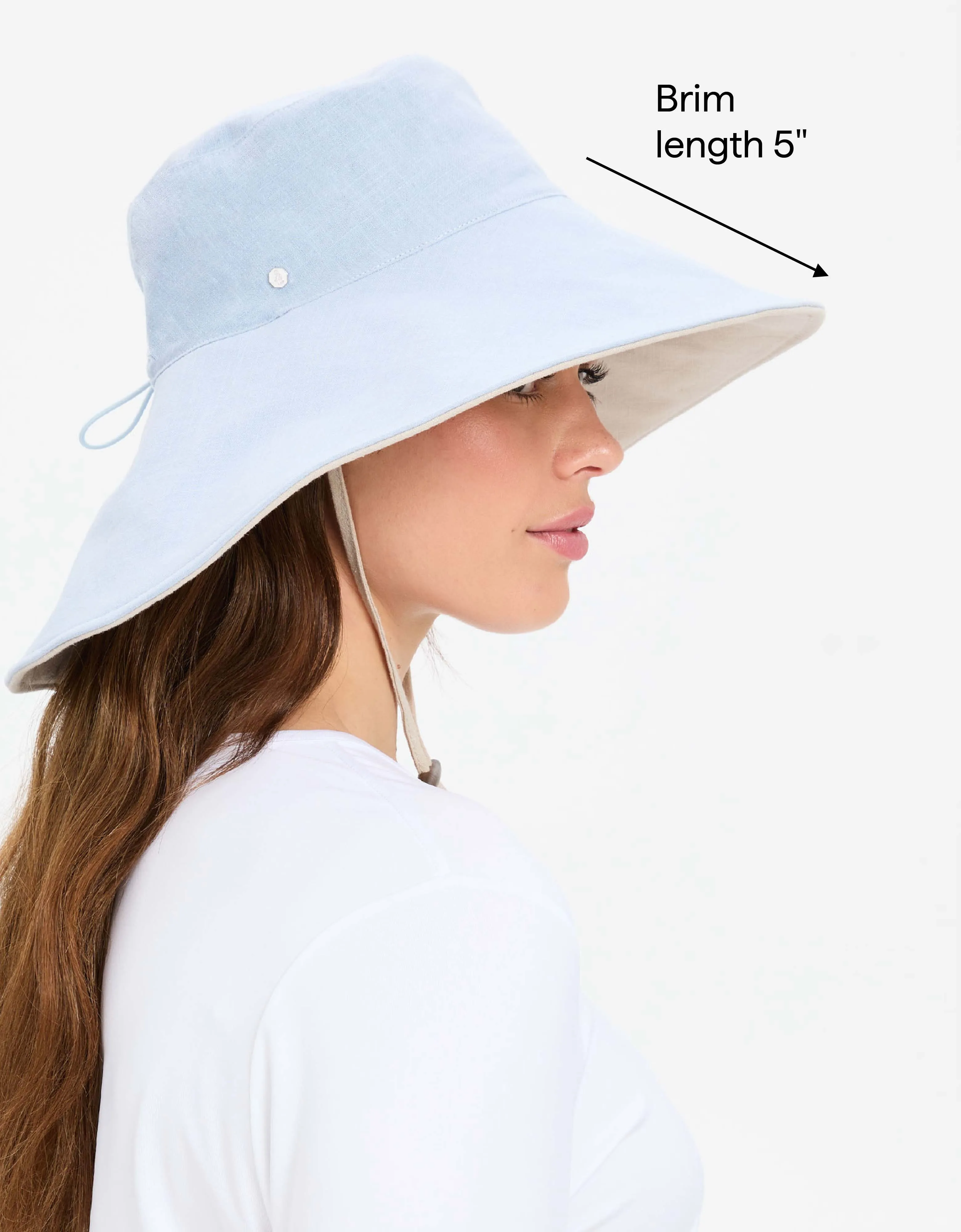 Ultra Wide Cotton Linen Hat UPF 50 