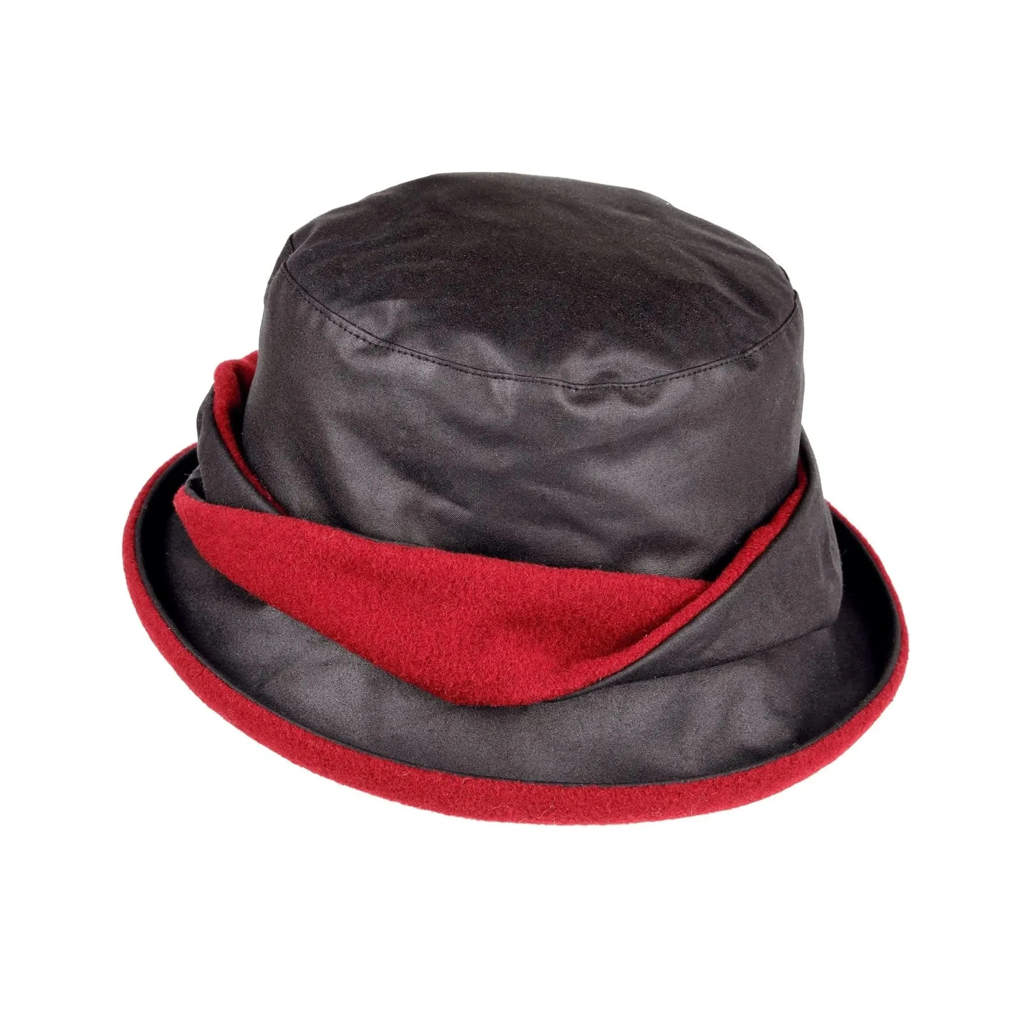 Wax Twist Black/Red Hat