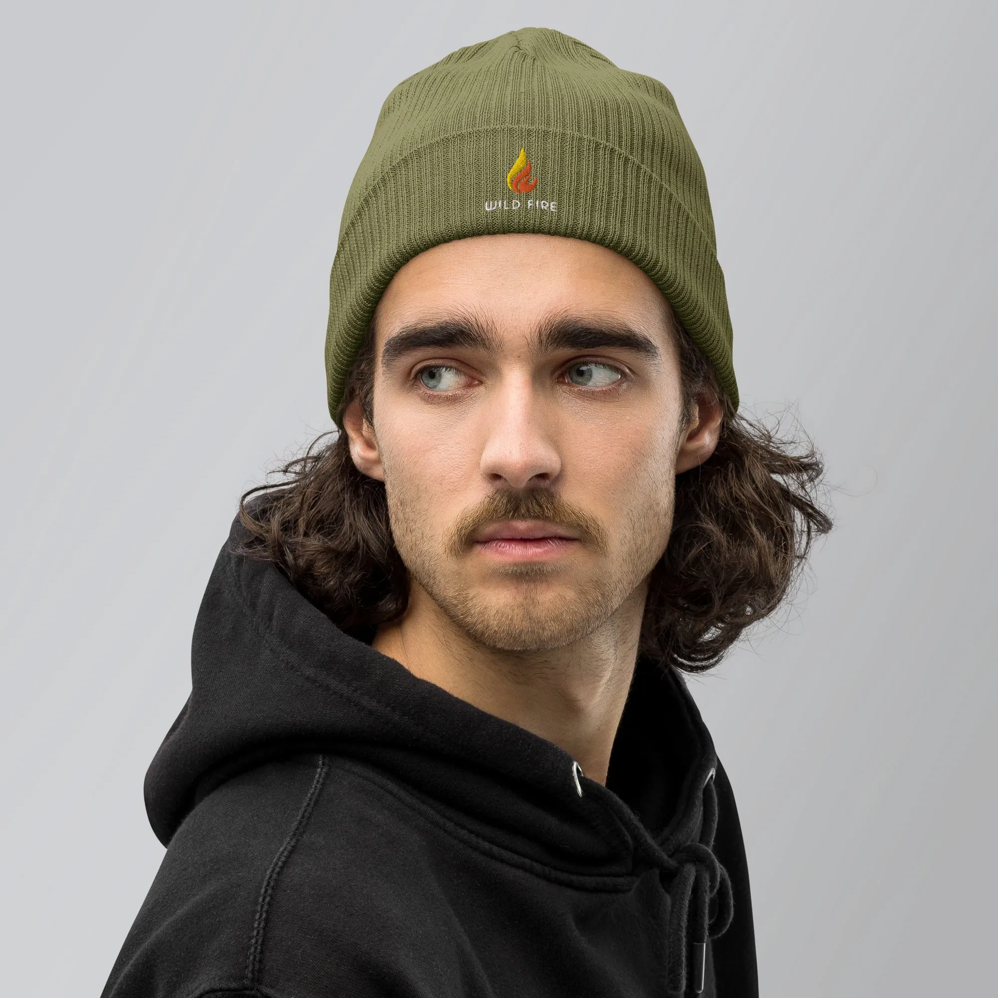 Wild Fire Logo Ribbed Beanie