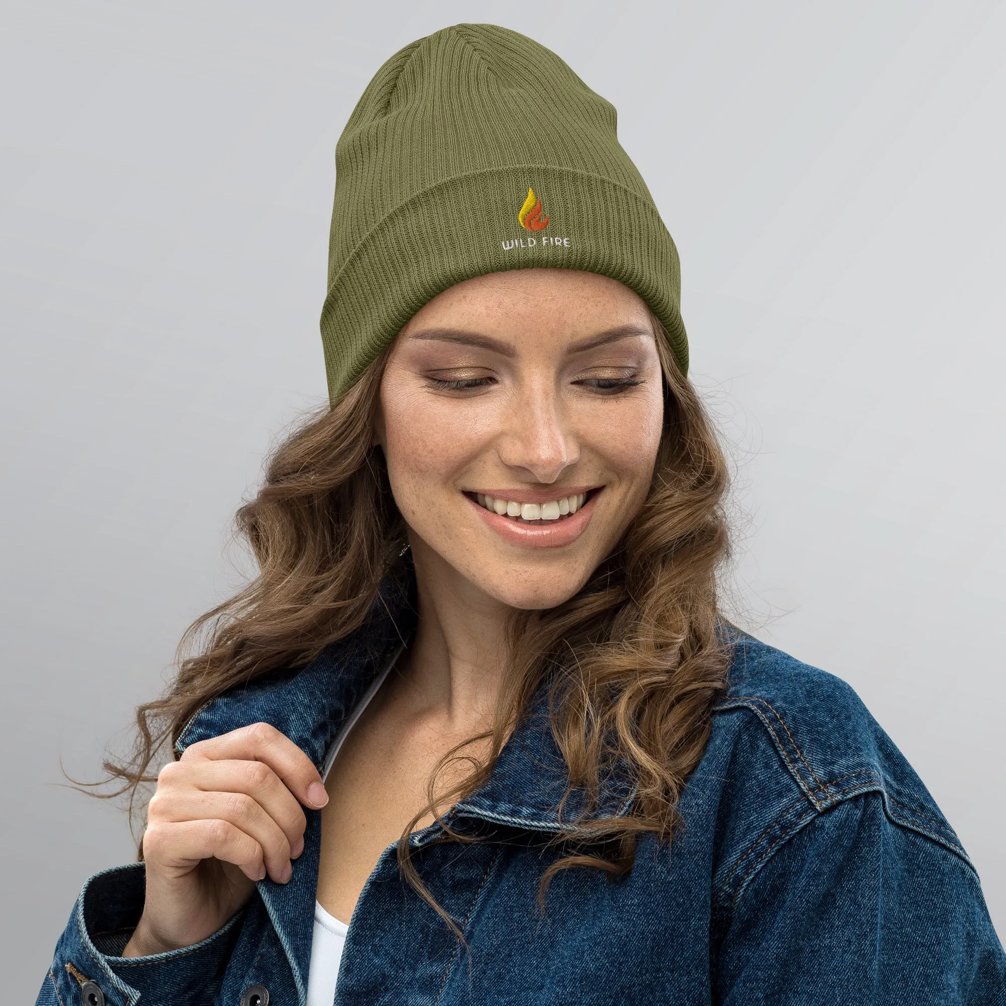 Wild Fire Logo Ribbed Beanie