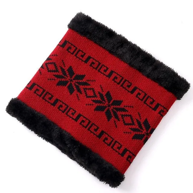 With Brim Stylish Add Fur Lined Soft Beanie Outdoor Knitted Woolen Warm Winter Cap