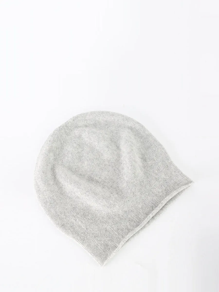 Women Autumn Solid Wool Casual Knit Hat
