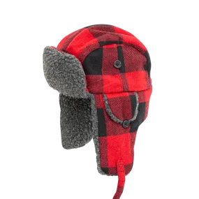 Youth Plaid Alaskan Sherpa Hat